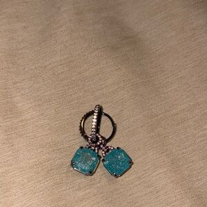 Blue ice crystal hoops